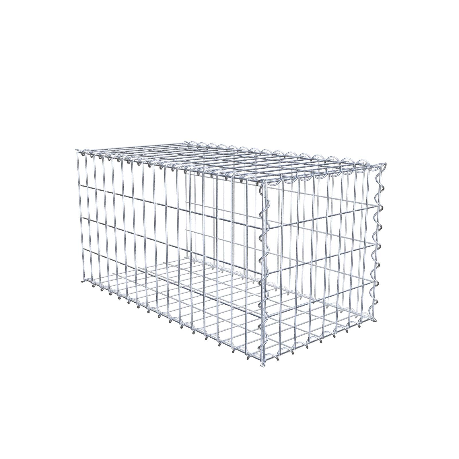 Gabbione aggiuntivo tipo 2 80 cm x 40 cm x 40 cm (L x H x P), dimensione maglia 5 cm x 10 cm, a spirale