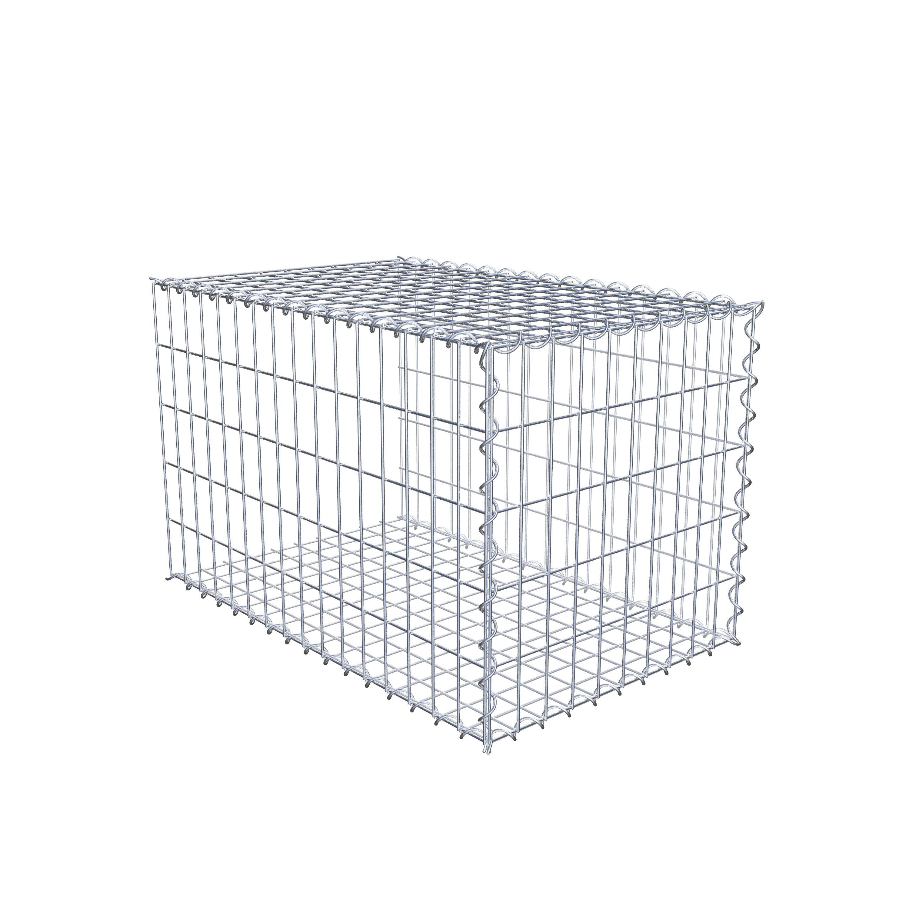 Opvokset gabion type 2 80 cm x 50 cm x 50 cm (L x H x D), maskestørrelse 5 cm x 10 cm, spiral