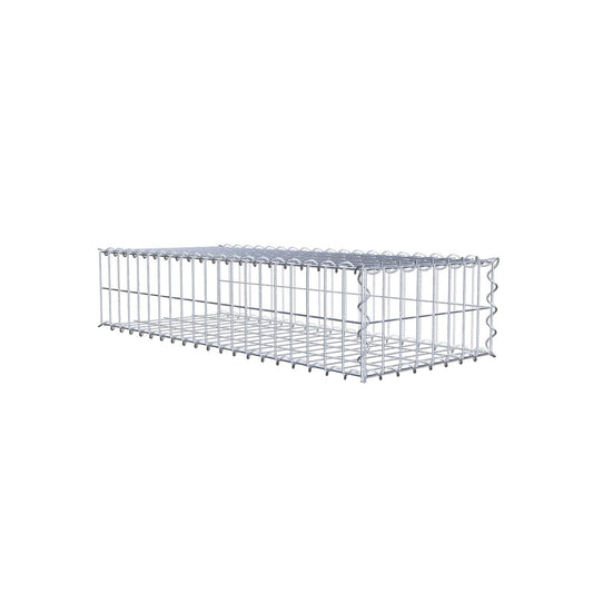 Gabbione aggiuntivo tipo 2 100 cm x 20 cm x 40 cm (L x H x P), maglia 5 cm x 10 cm, a spirale