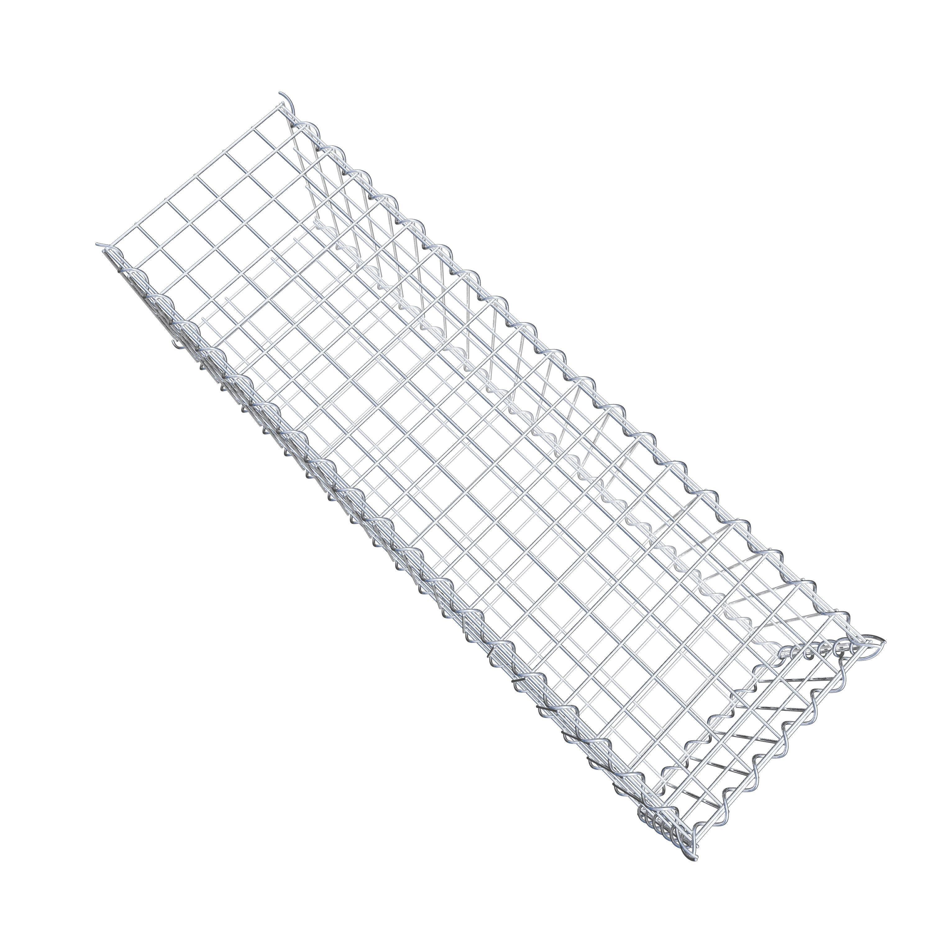 Gabião tipo 2 100 cm x 30 cm x 30 cm (C x A x P), malhagem 5 cm x 10 cm, espiral