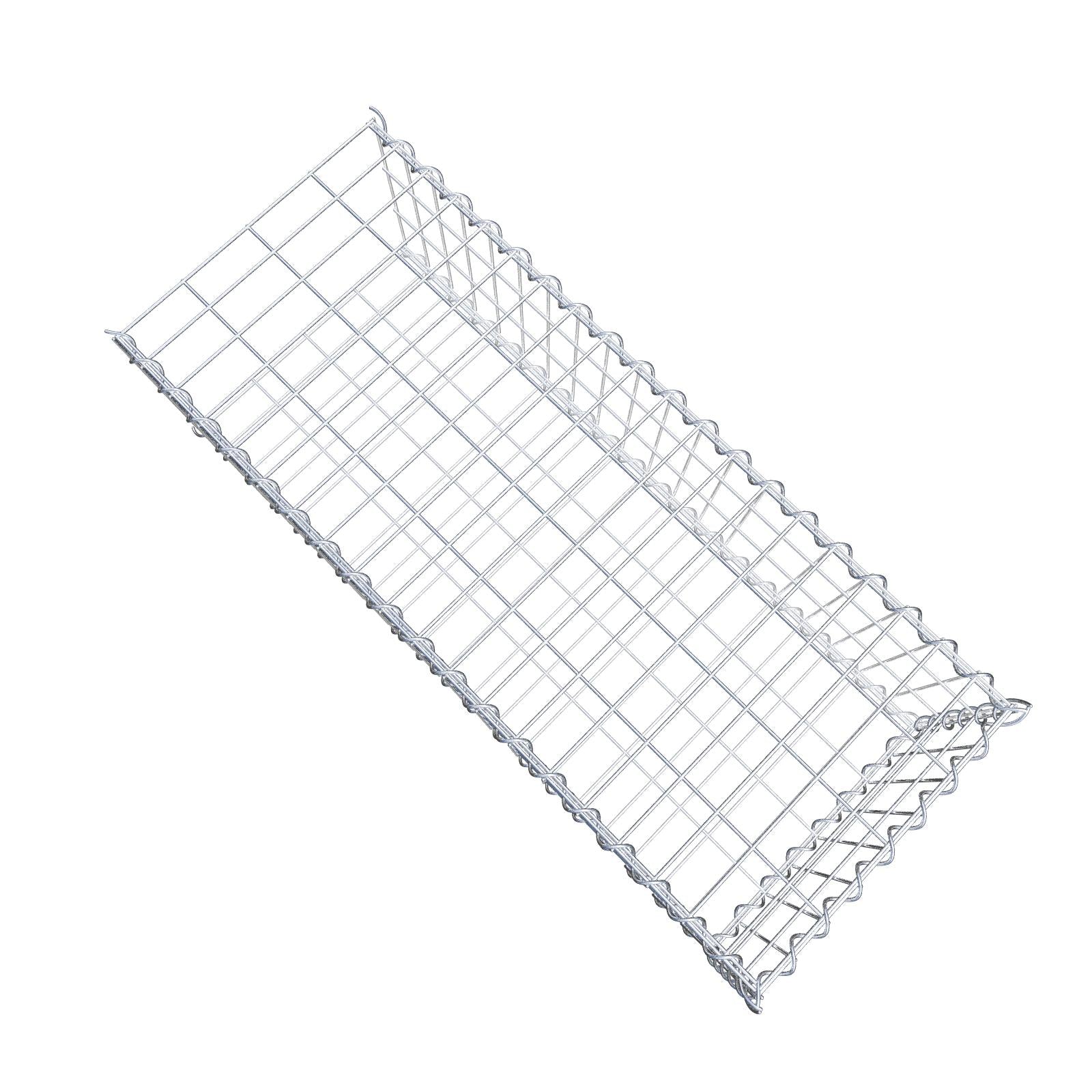 Anbaugabione Typ 2 100 cm x 30 cm x 40 cm (L x H x T), Maschenweite 5 cm x 10 cm, Spirale