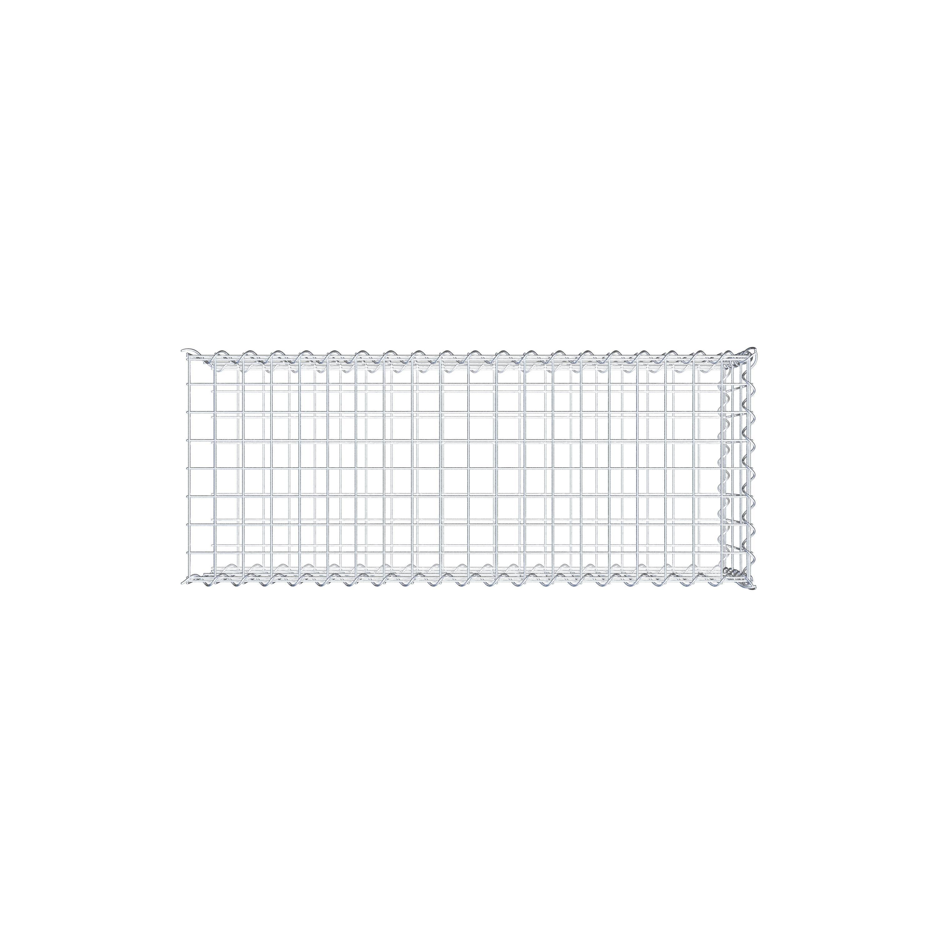 Grown-on gabion type 2 100 cm x 30 cm x 40 cm (L x H x D), mesh size 5 cm x 10 cm, spiral