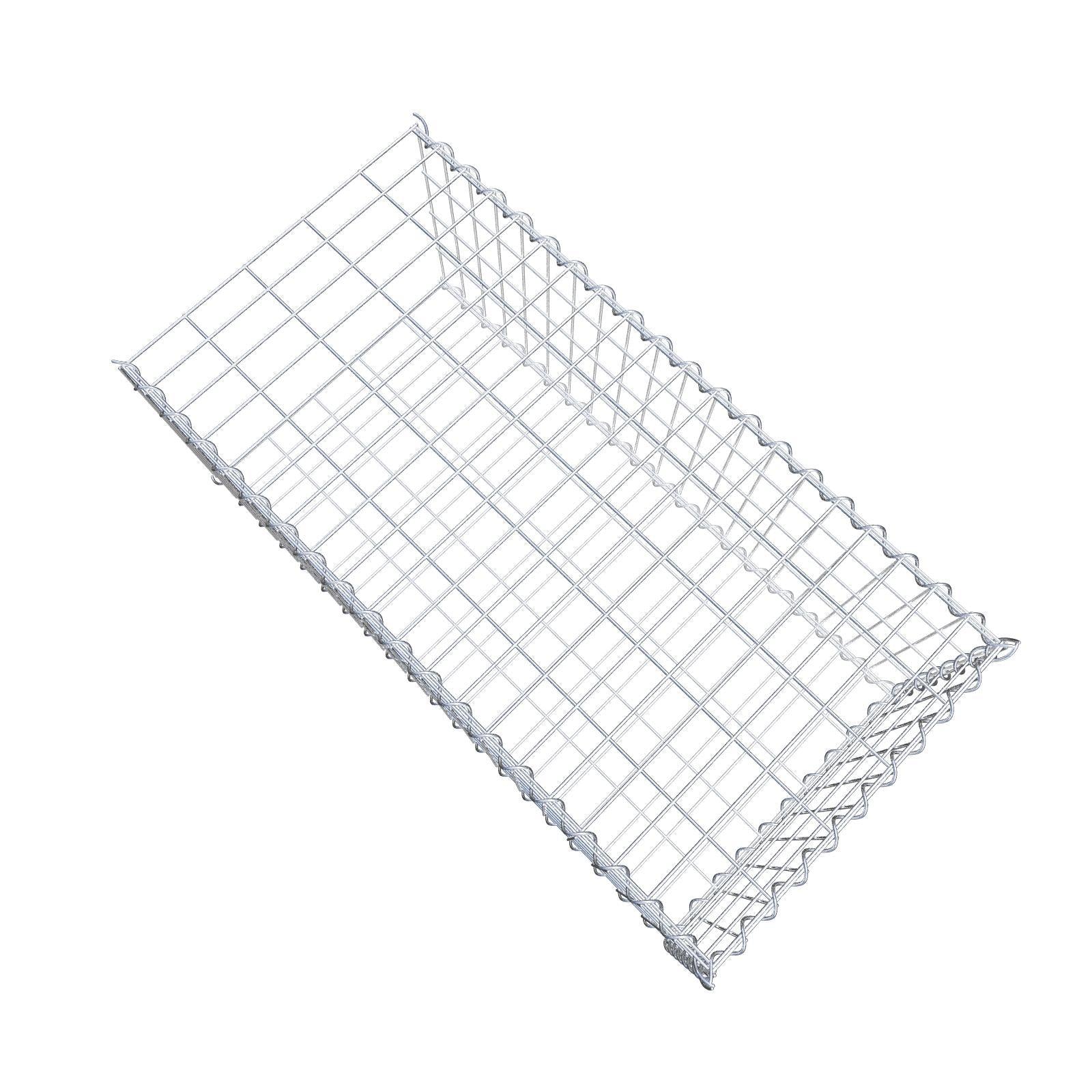 Anbaugabione Typ 2 100 cm x 40 cm x 50 cm (L x H x T), Maschenweite 5 cm x 10 cm, Spirale