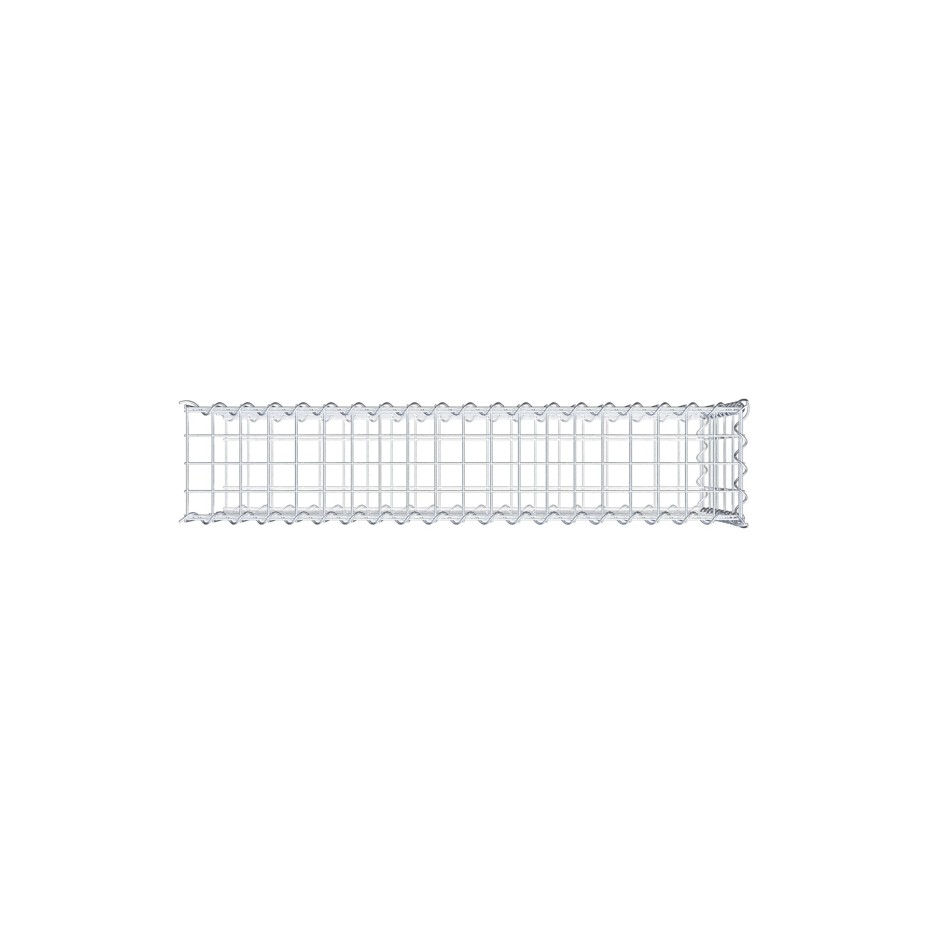 Add-on schanskorf type 2 100 cm x 50 cm x 20 cm (L x H x D), maaswijdte 5 cm x 10 cm, spiraalvormig