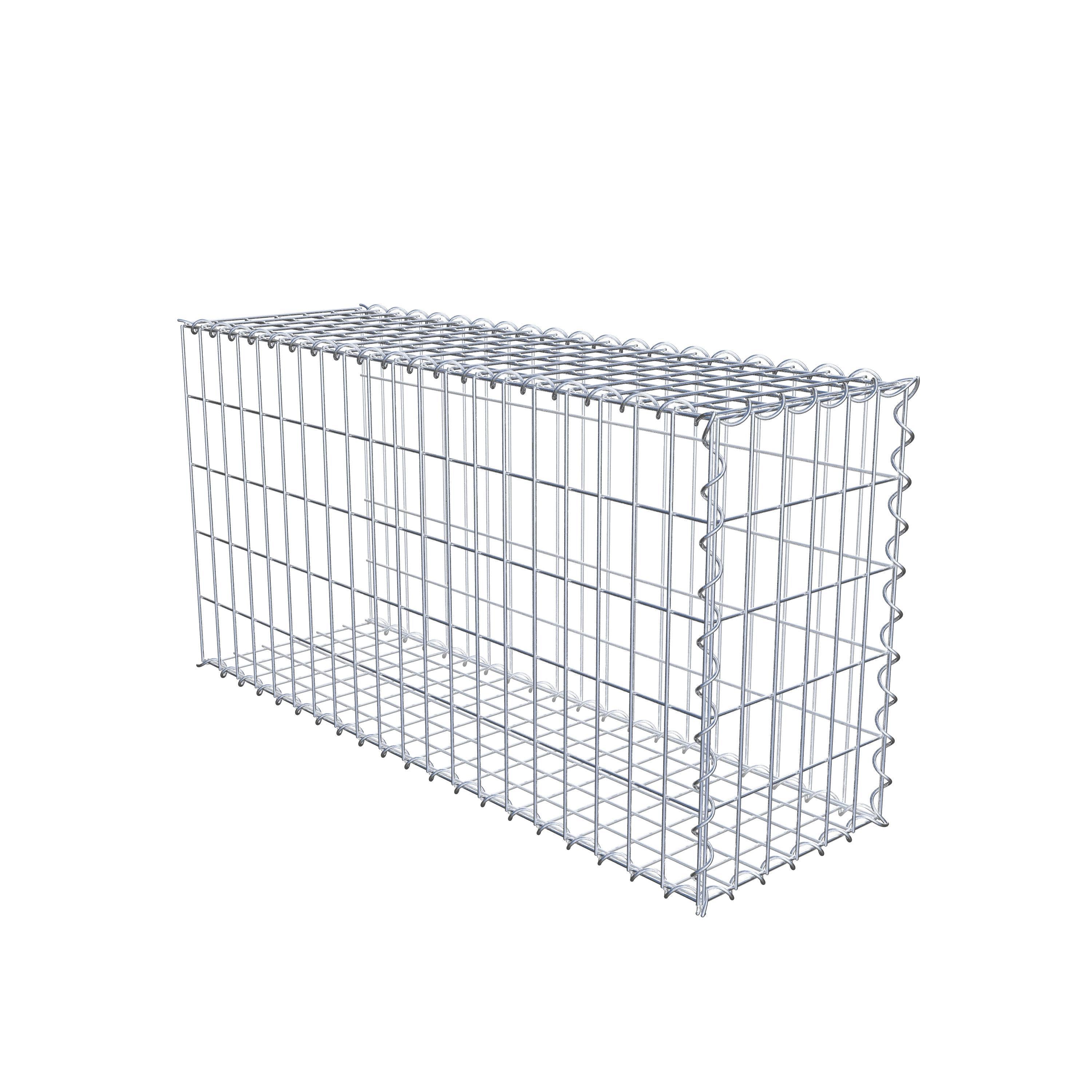 Grown-on gabion type 2 100 cm x 50 cm x 30 cm (L x H x D), mesh size 5 cm x 10 cm, spiral