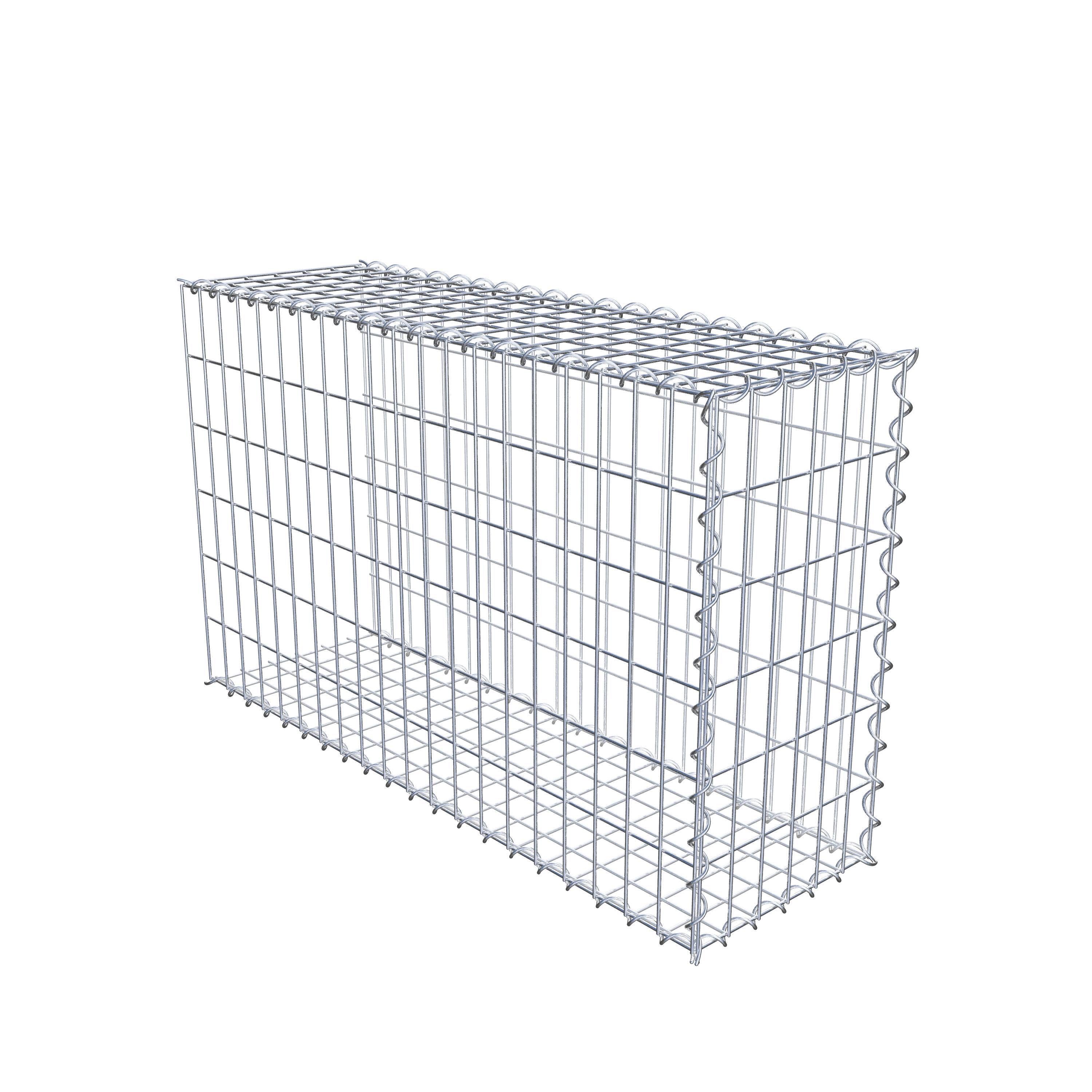 Påväxt gabion typ 2 100 cm x 60 cm x 30 cm (L x H x D), maskstorlek 5 cm x 10 cm, spiral