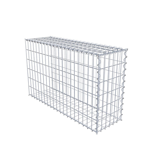 Gabion rapporté type 2 100 cm x 60 cm x 30 cm (L x H x P), mailles 5 cm x 10 cm, spirale