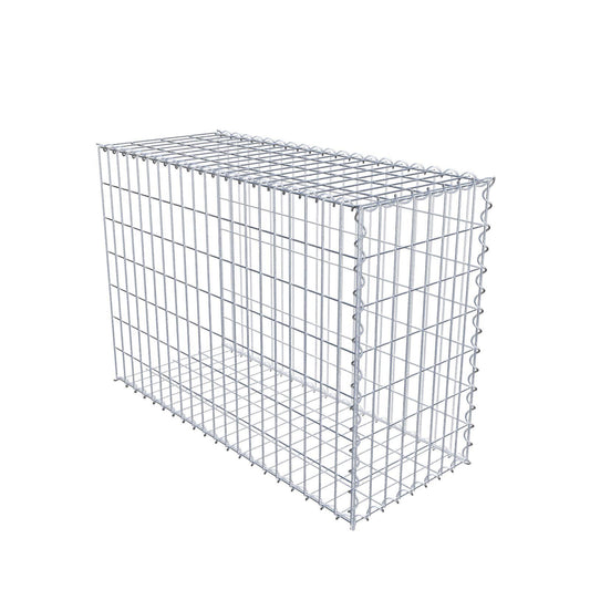 Gabion rapporté type 2 100 cm x 70 cm x 40 cm (L x H x P), mailles 5 cm x 10 cm, spirale