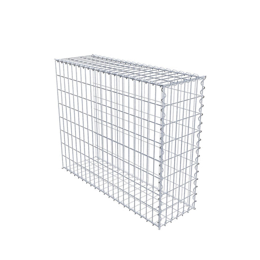Gabion rapporté type 2 100 cm x 80 cm x 30 cm (L x H x P), mailles 5 cm x 10 cm, spirale
