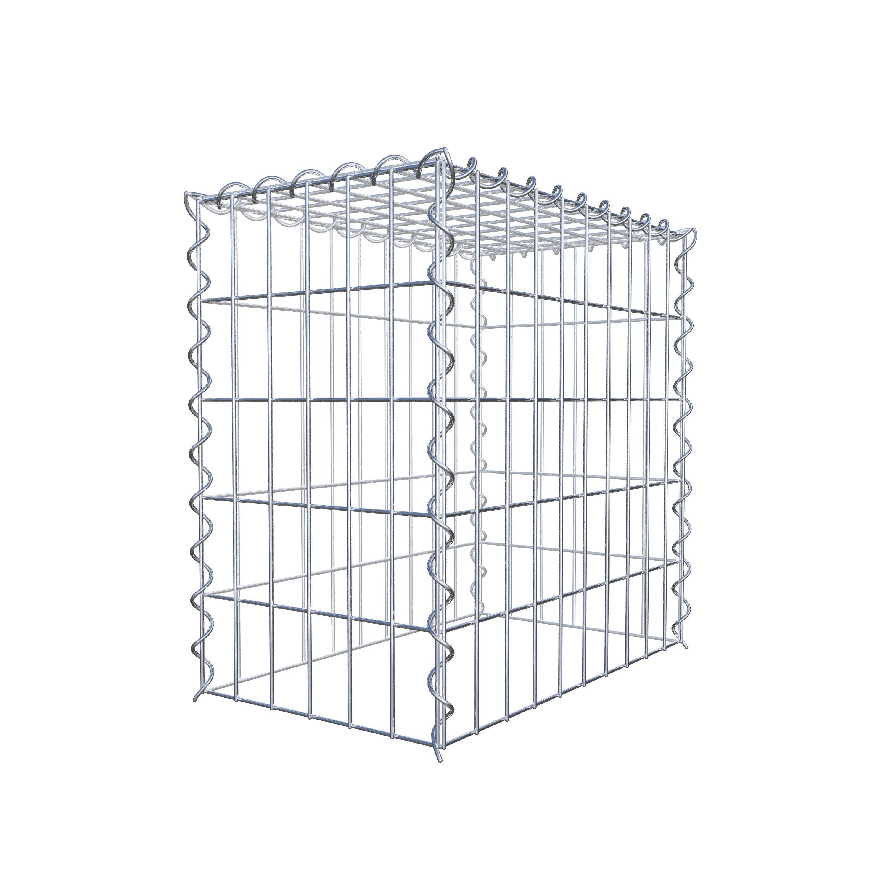 Grown-on gabion type 3 50 cm x 50 cm x 30 cm (L x H x D), mesh size 5 cm x 10 cm, spiral