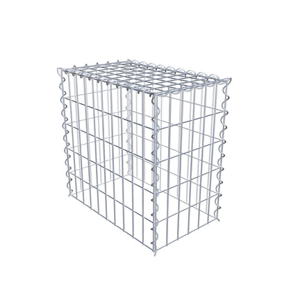 Gabião tipo 3 50 cm x 50 cm x 30 cm (C x A x P), malhagem 5 cm x 10 cm, espiral