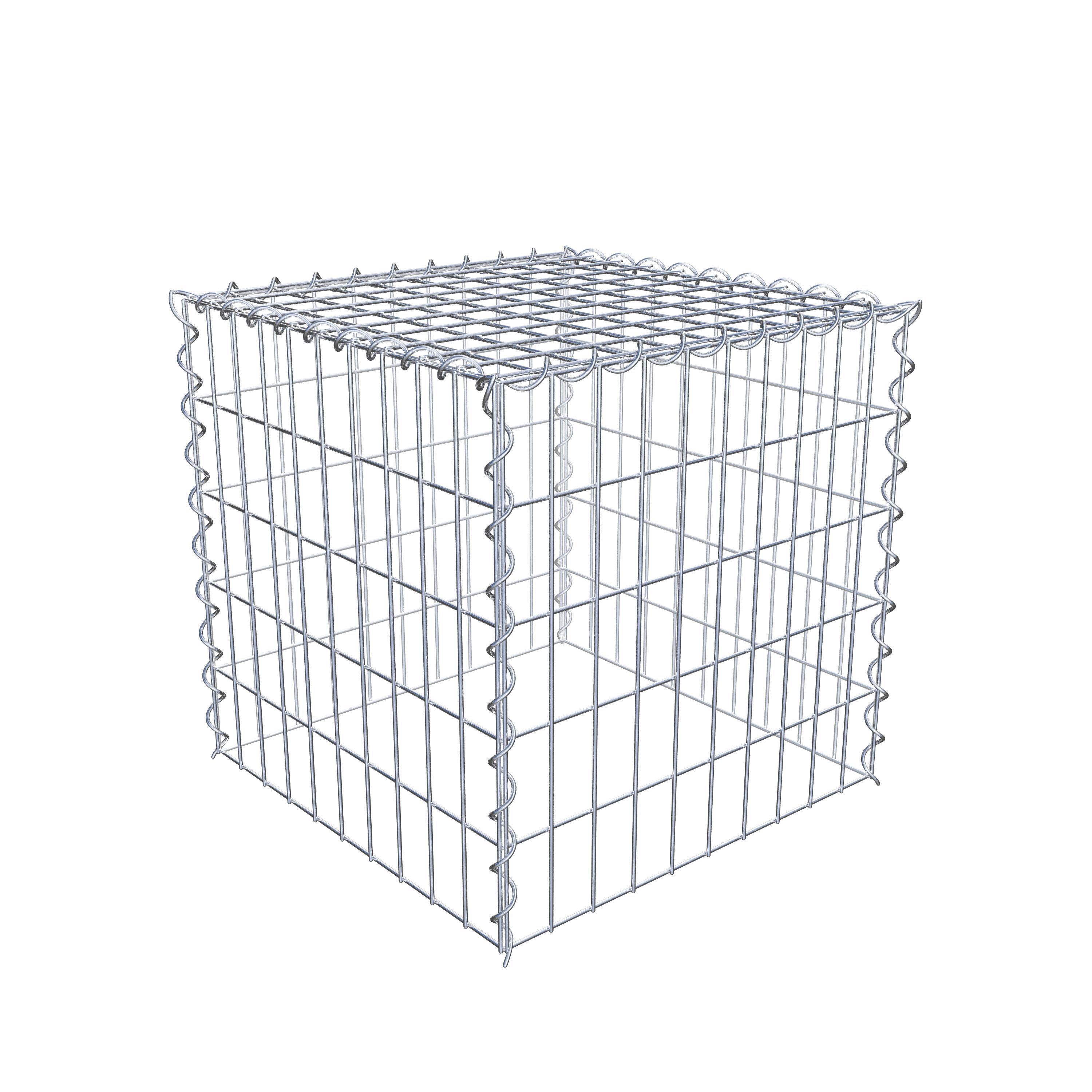 Grown-on gabion type 3 50 cm x 50 cm x 50 cm (L x H x D), mesh size 5 cm x 10 cm, spiral