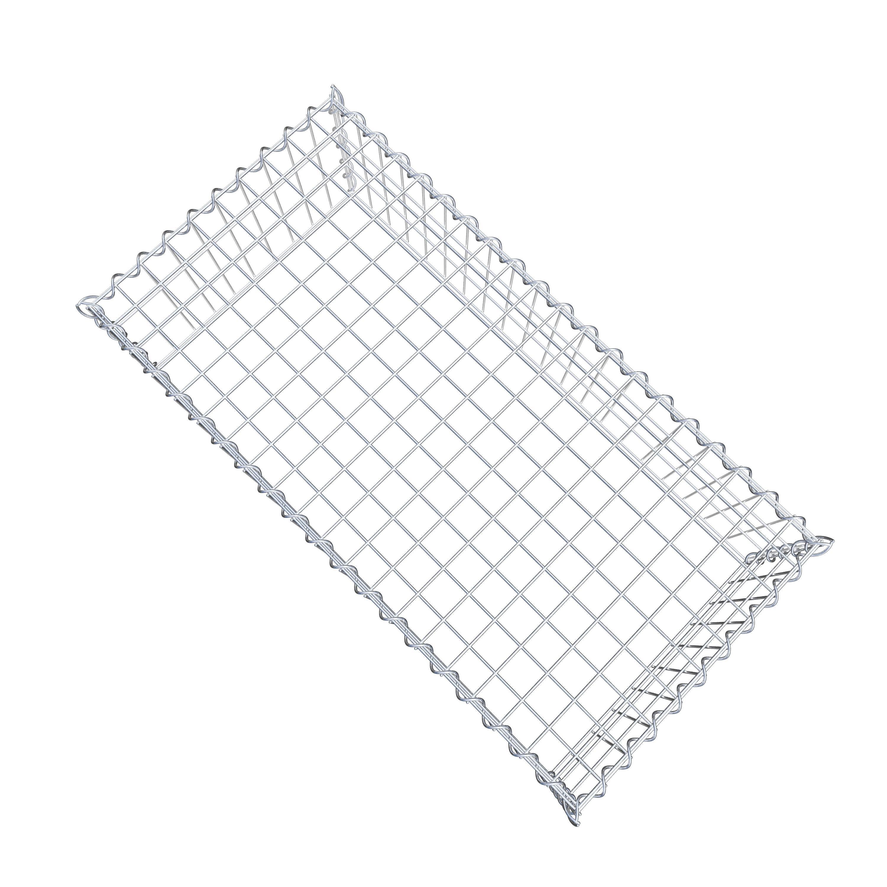 Grown-on gabion type 3 100 cm x 30 cm x 50 cm (L x H x D), mesh size 5 cm x 10 cm, spiral