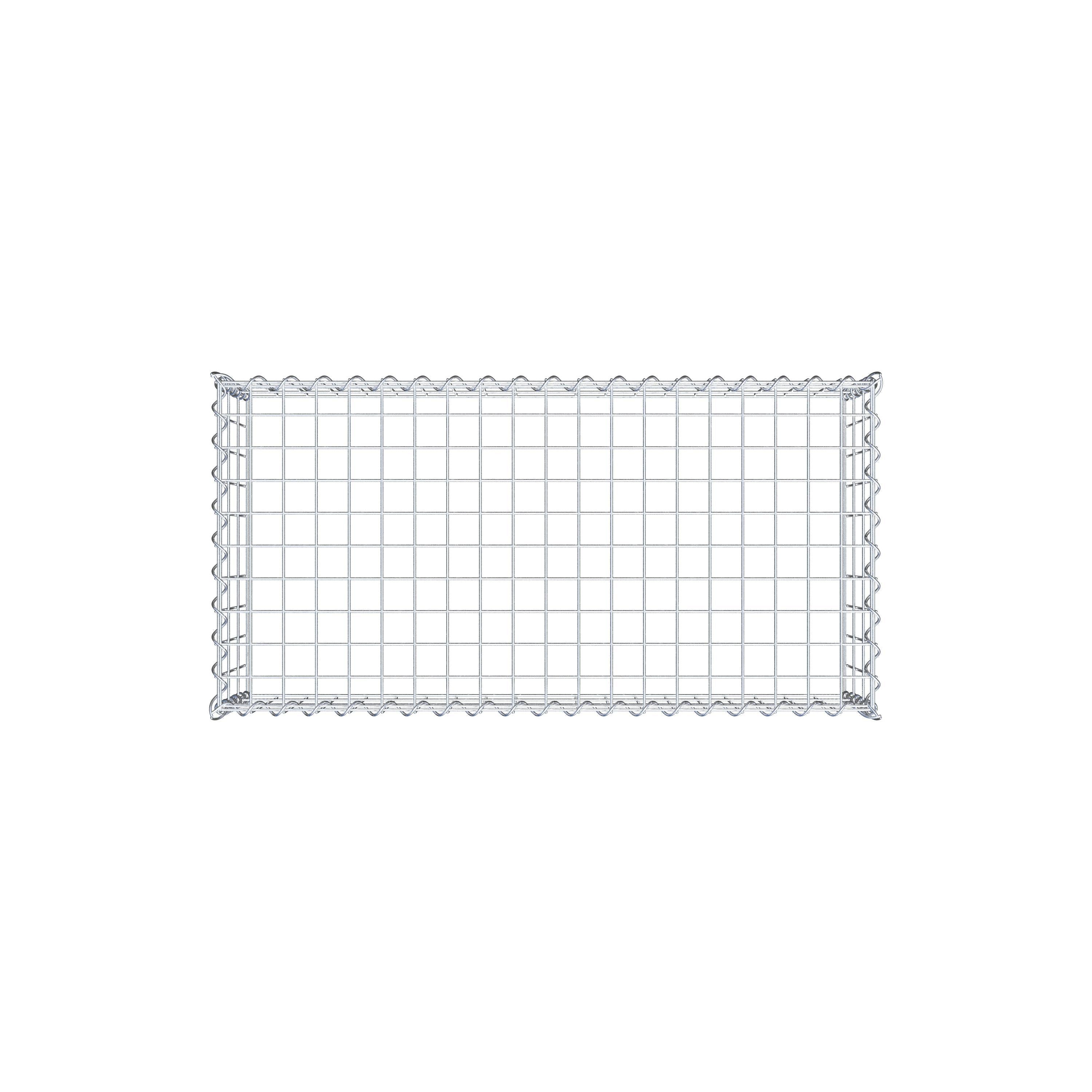 Grown-on gabion type 3 100 cm x 30 cm x 50 cm (L x H x D), mesh size 5 cm x 10 cm, spiral