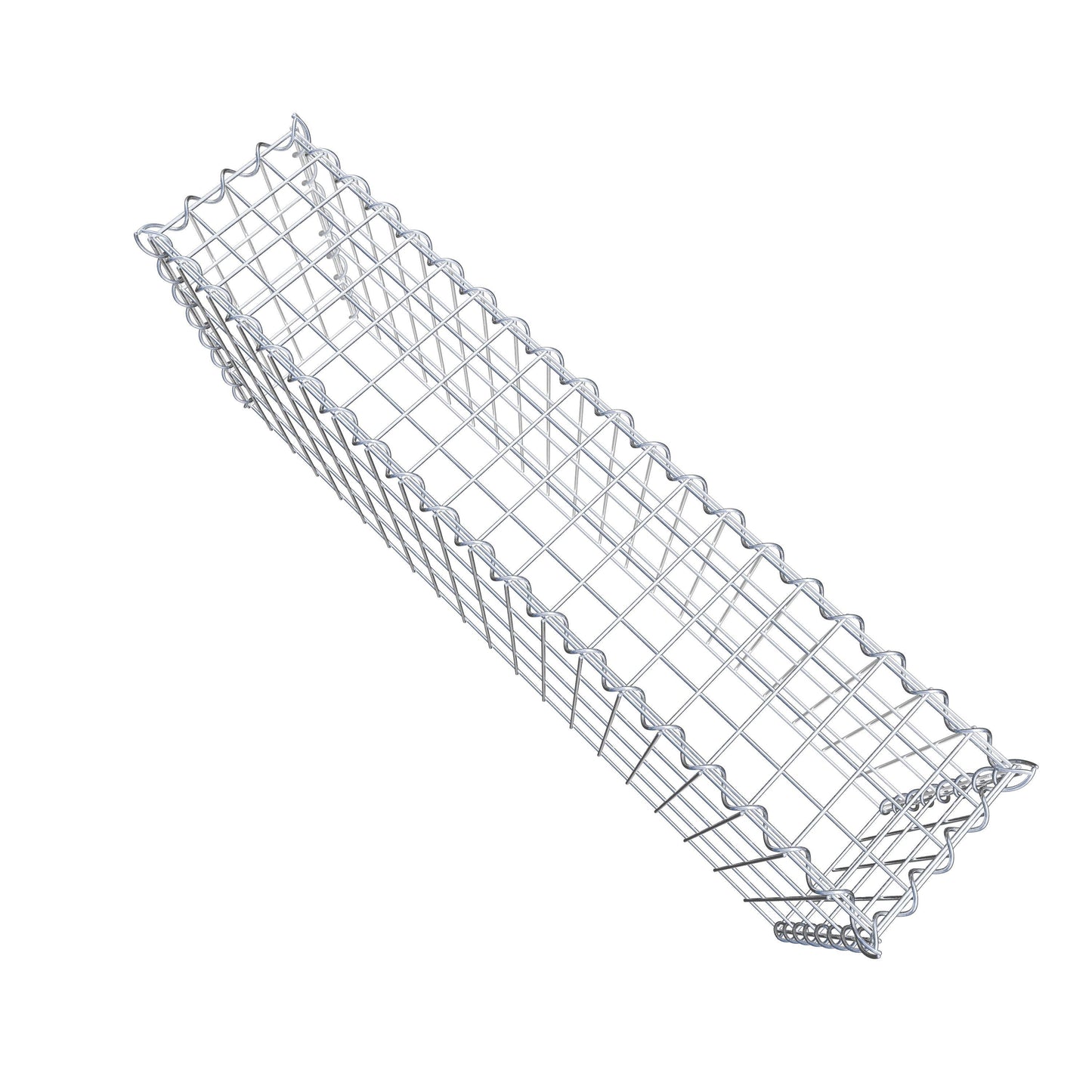 Gabion rapporté type 3 100 cm x 40 cm x 20 cm (L x H x P), mailles 5 cm x 10 cm, spirale
