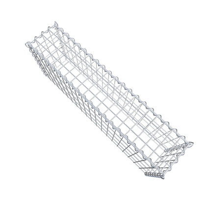 Gabion rapporté type 3 100 cm x 40 cm x 20 cm (L x H x P), mailles 5 cm x 10 cm, spirale