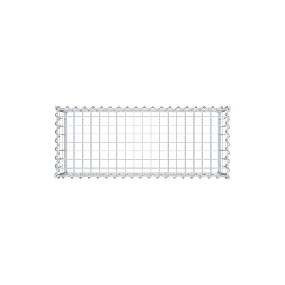 Opvokset gabion type 3 100 cm x 40 cm x 40 cm (L x H x D), maskestørrelse 5 cm x 10 cm, spiral