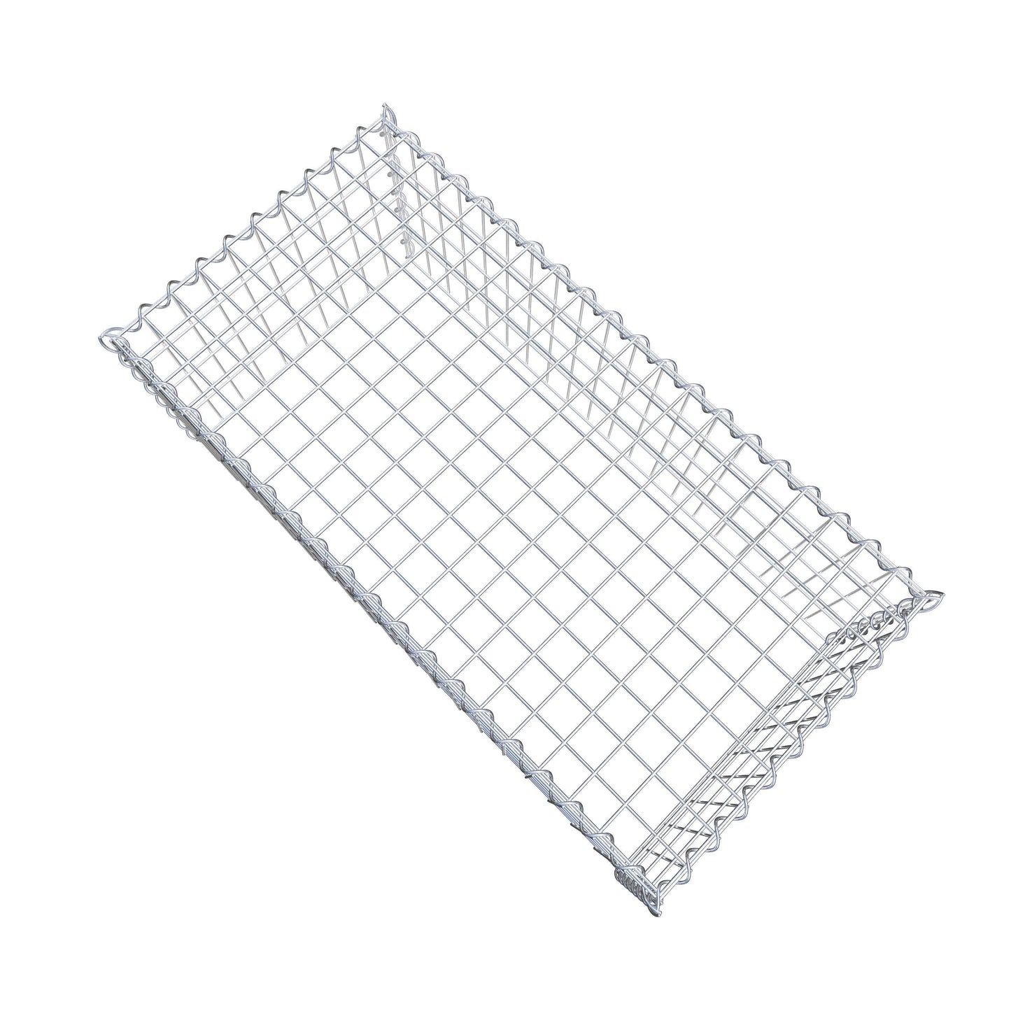 Gabion rapporté type 3 100 cm x 40 cm x 50 cm (L x H x P), mailles 5 cm x 10 cm, spirale