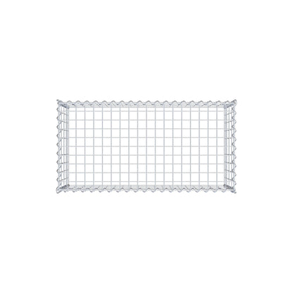 Gabion rapporté type 3 100 cm x 40 cm x 50 cm (L x H x P), mailles 5 cm x 10 cm, spirale