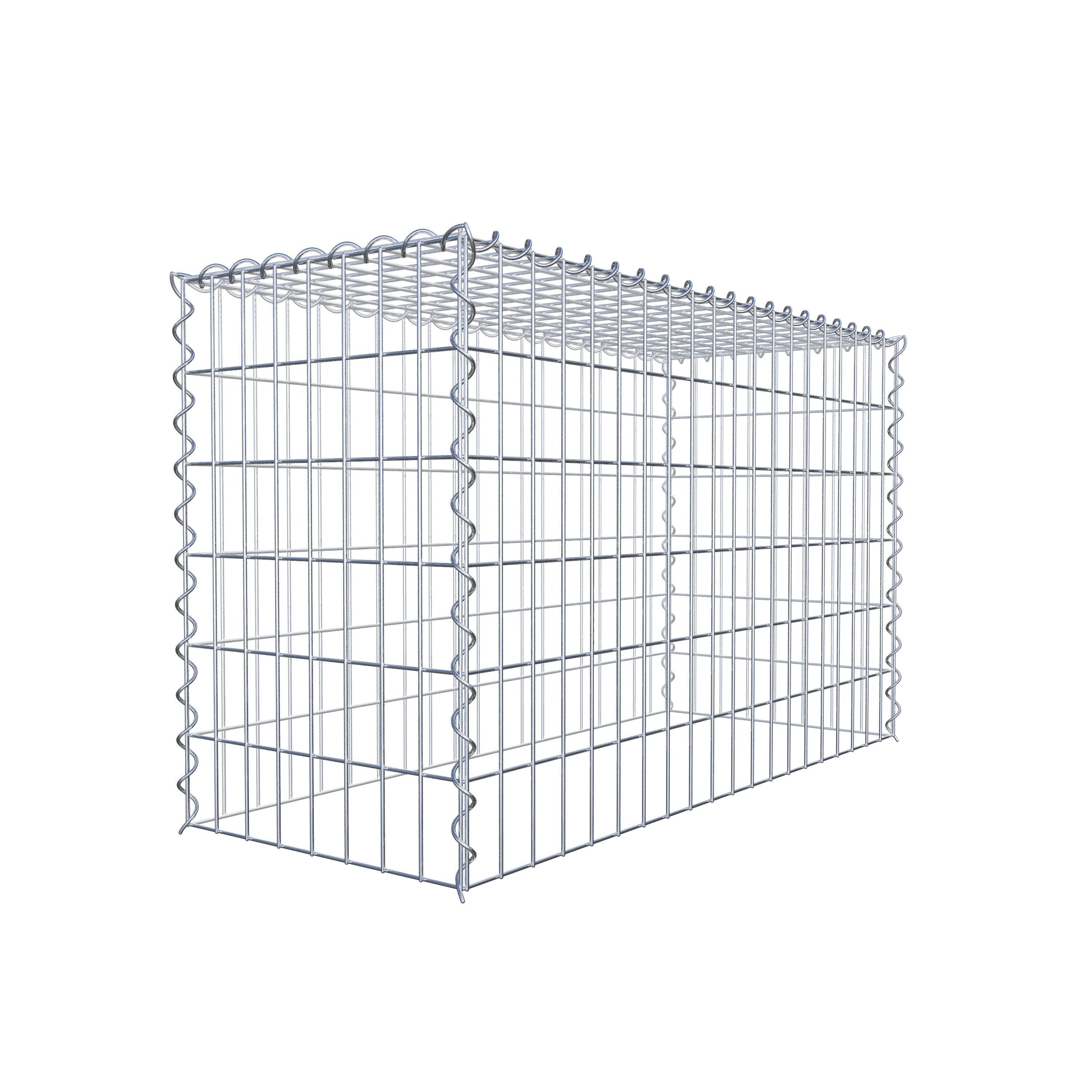 Grown-on gabion type 3 100 cm x 60 cm x 40 cm (L x H x D), mesh size 5 cm x 10 cm, spiral