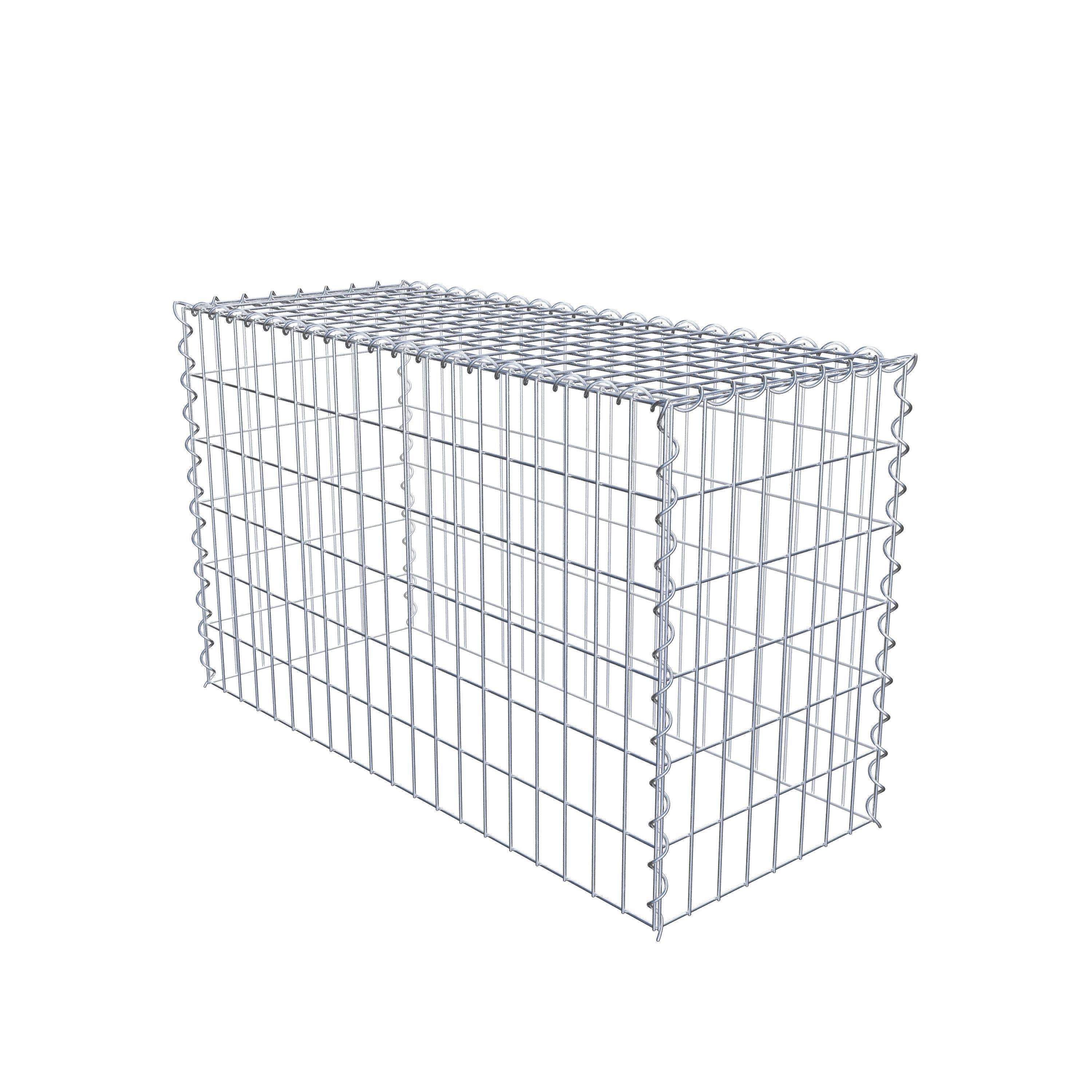 Grown-on gabion type 3 100 cm x 60 cm x 40 cm (L x H x D), mesh size 5 cm x 10 cm, spiral