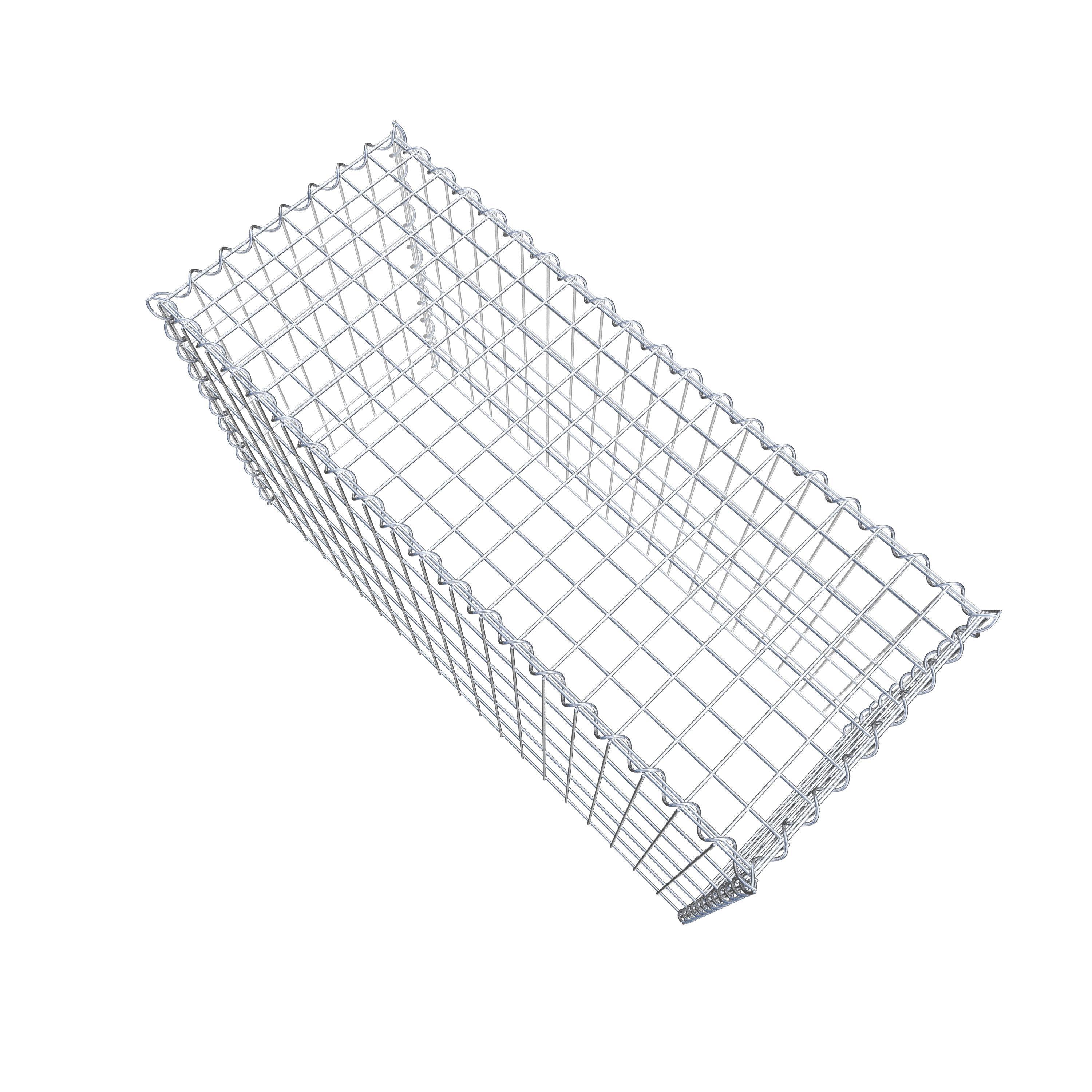 Grown-on gabion type 3 100 cm x 60 cm x 40 cm (L x H x D), mesh size 5 cm x 10 cm, spiral