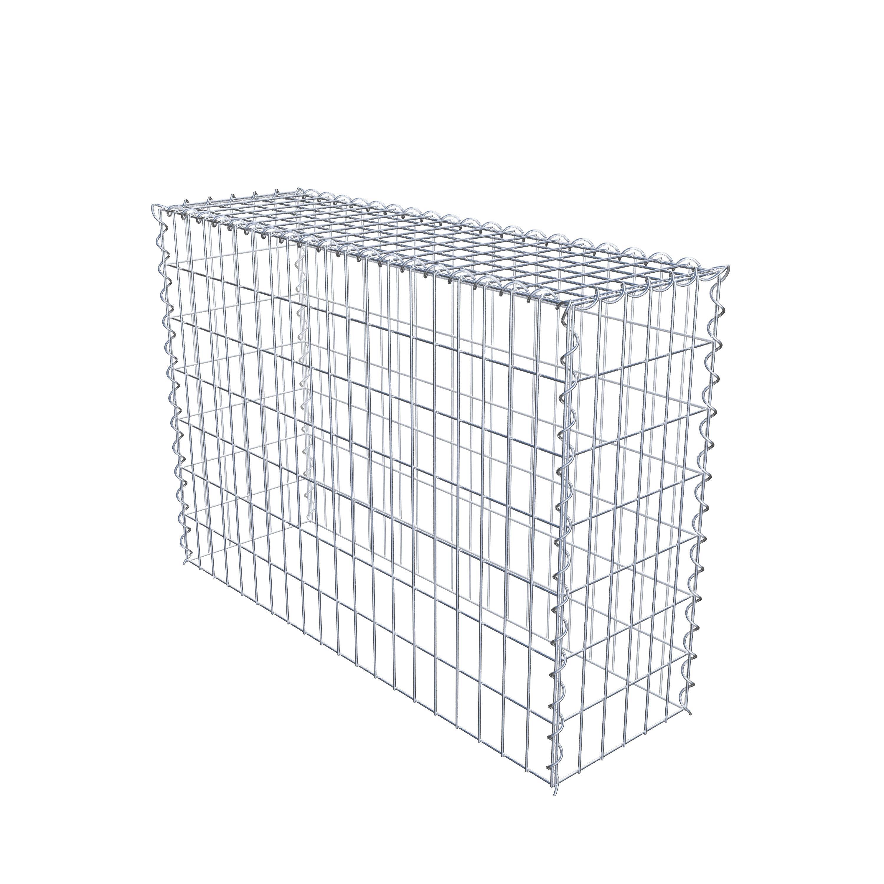 Grown-on gabion type 3 100 cm x 70 cm x 30 cm (L x H x D), mesh size 5 cm x 10 cm, spiral