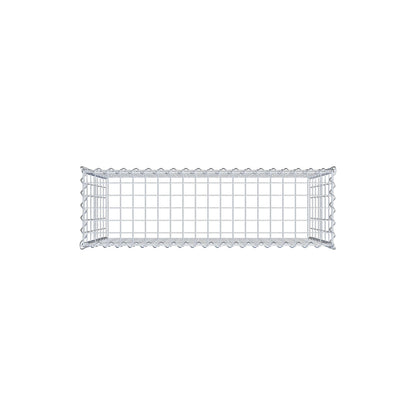 Gabion rapporté type 3 100 cm x 70 cm x 30 cm (L x H x P), mailles 5 cm x 10 cm, spirale