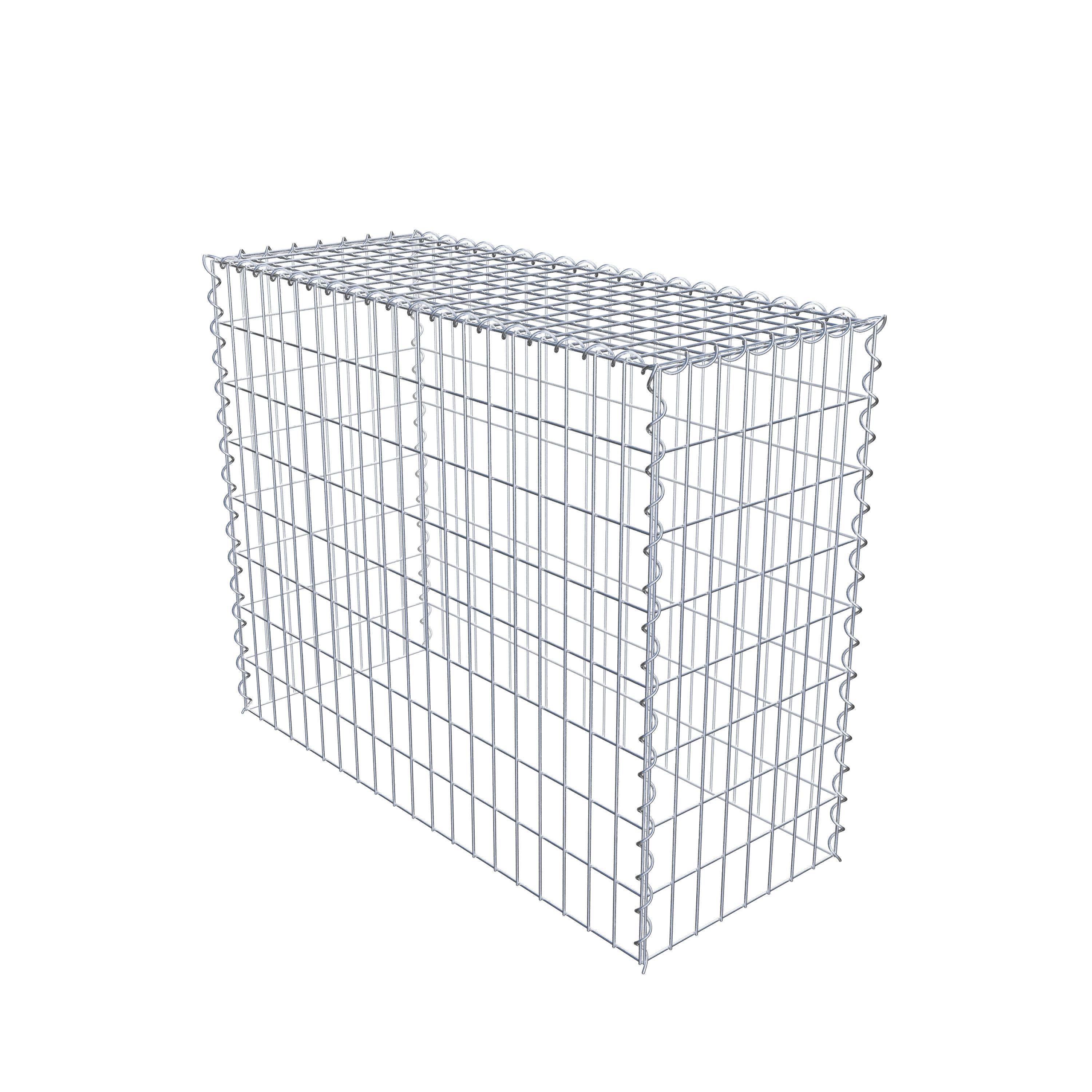 Gabion rapporté type 3 100 cm x 80 cm x 40 cm (L x H x P), mailles 5 cm x 10 cm, spirale