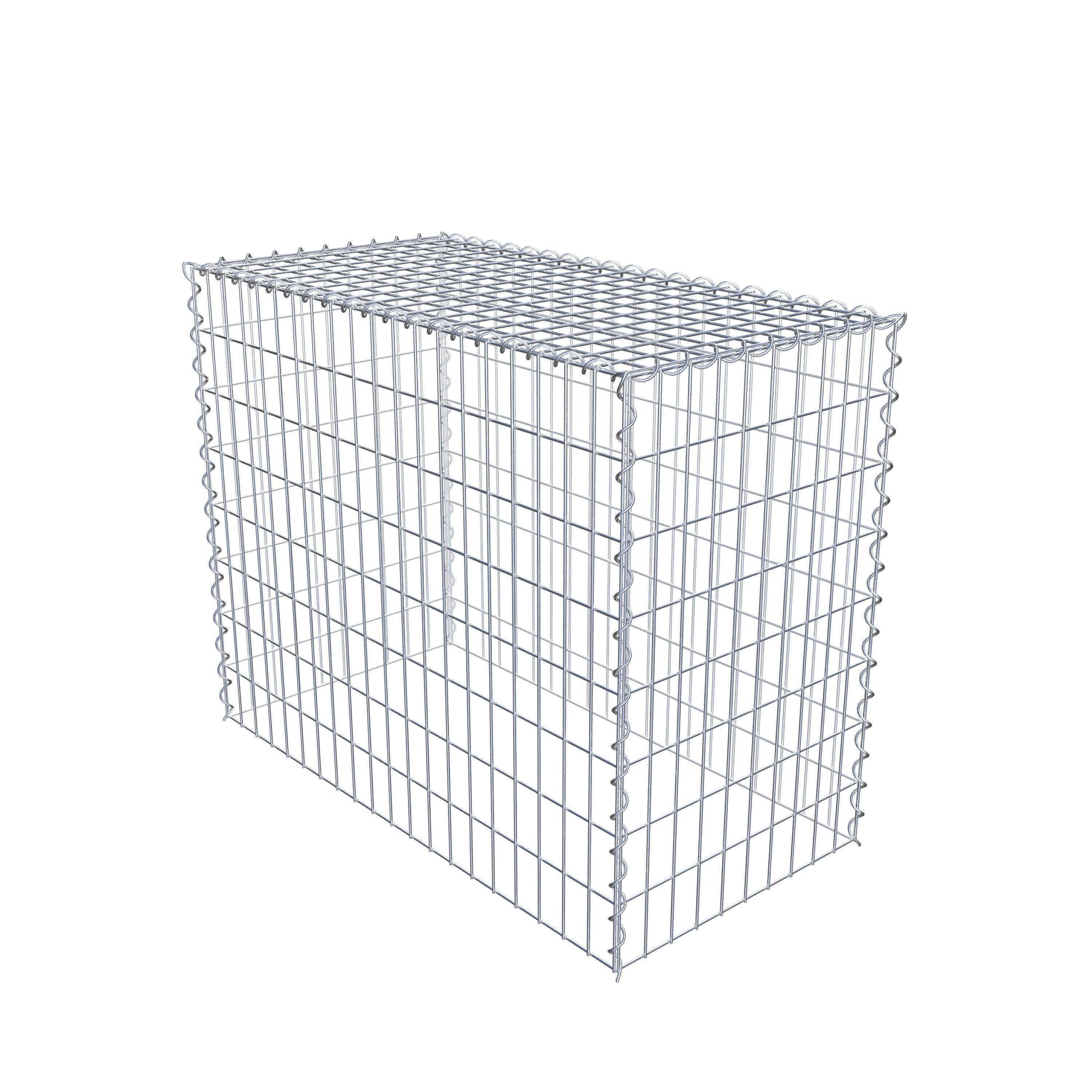 Grown-on gabion type 3 100 cm x 80 cm x 50 cm (L x H x D), mesh size 5 cm x 10 cm, spiral