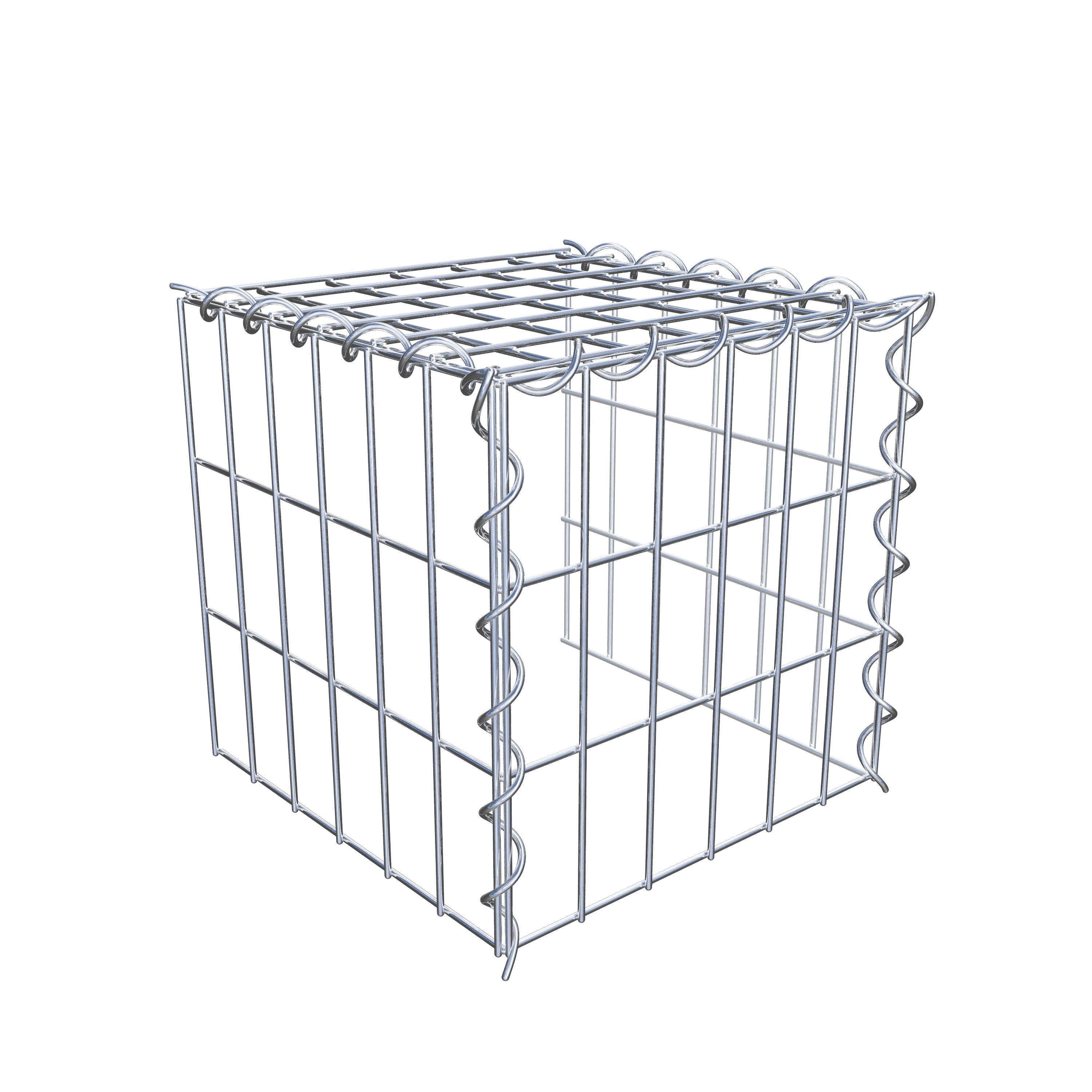 Grown-on gabion type 4 30 cm x 30 cm x 30 cm (L x H x D), mesh size 5 cm x 10 cm, spiral