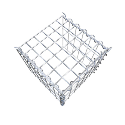 Gabião tipo 4 30 cm x 30 cm x 30 cm (C x A x P), malhagem 5 cm x 10 cm, espiral