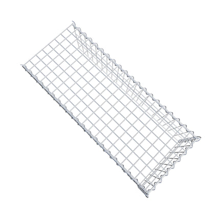 Gabion rapporté type 4 100 cm x 30 cm x 40 cm (L x H x P), mailles 5 cm x 10 cm, spirale
