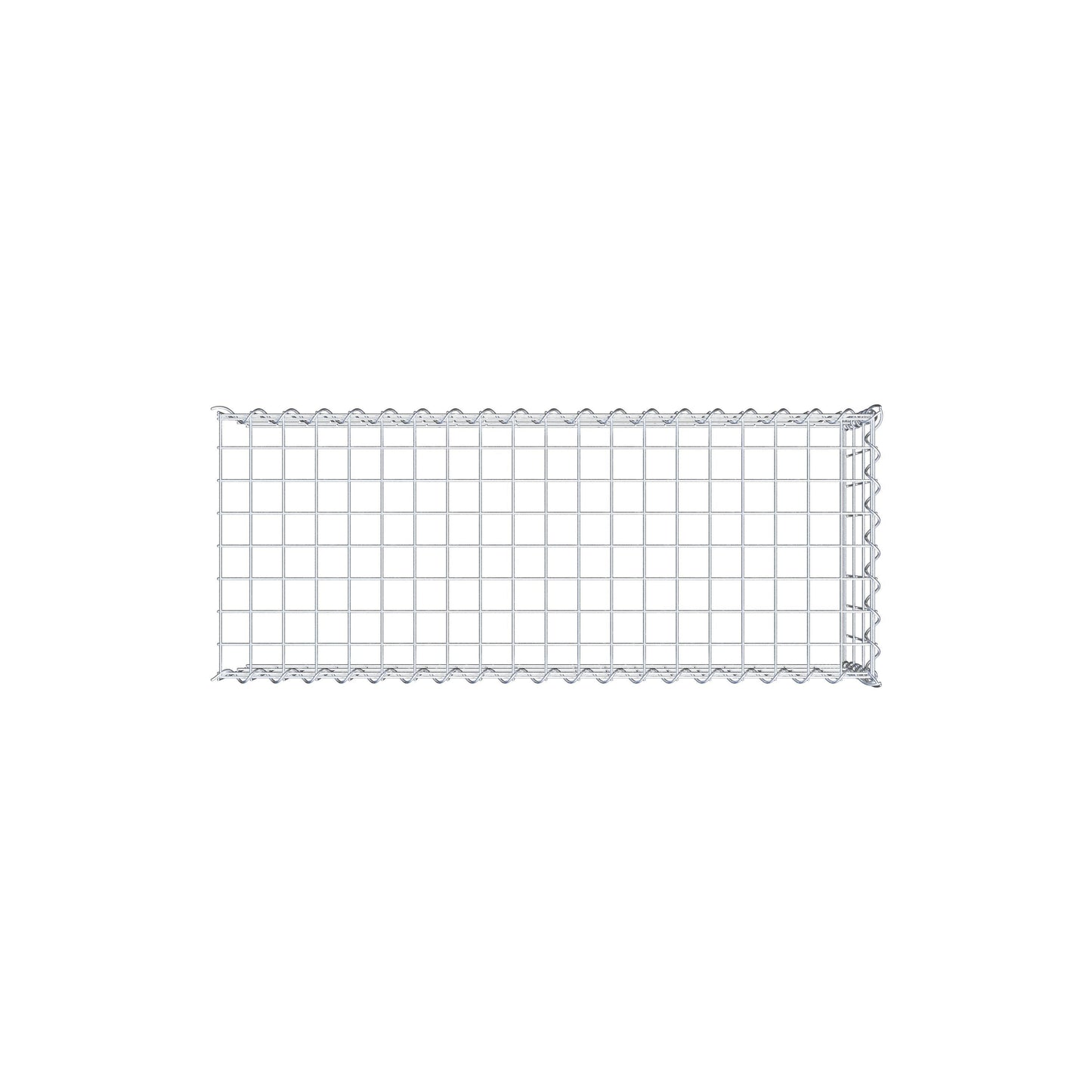 Gabion rapporté type 4 100 cm x 30 cm x 40 cm (L x H x P), mailles 5 cm x 10 cm, spirale