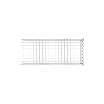 Gabion rapporté type 4 100 cm x 30 cm x 40 cm (L x H x P), mailles 5 cm x 10 cm, spirale