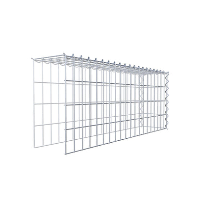 Gabion rapporté type 4 100 cm x 40 cm x 20 cm (L x H x P), mailles 5 cm x 10 cm, spirale