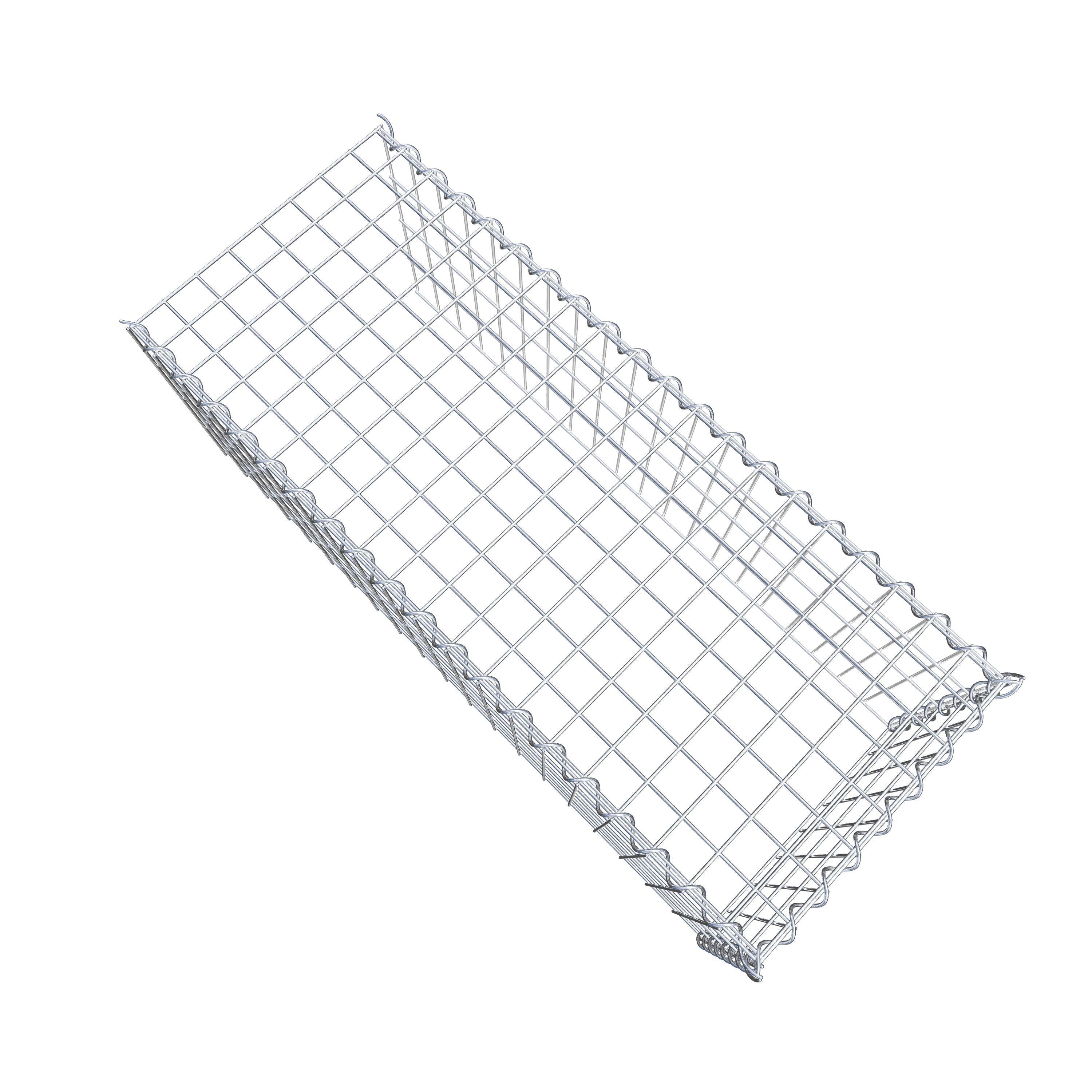 Opvokset gabion type 4 100 cm x 40 cm x 40 cm (L x H x D), maskestørrelse 5 cm x 10 cm, spiral