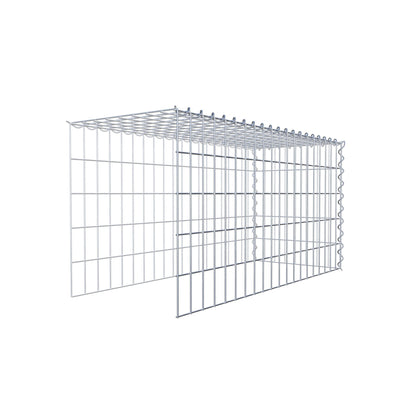 Gabião tipo 4 100 cm x 50 cm x 40 cm (C x A x P), malhagem 5 cm x 10 cm, espiral