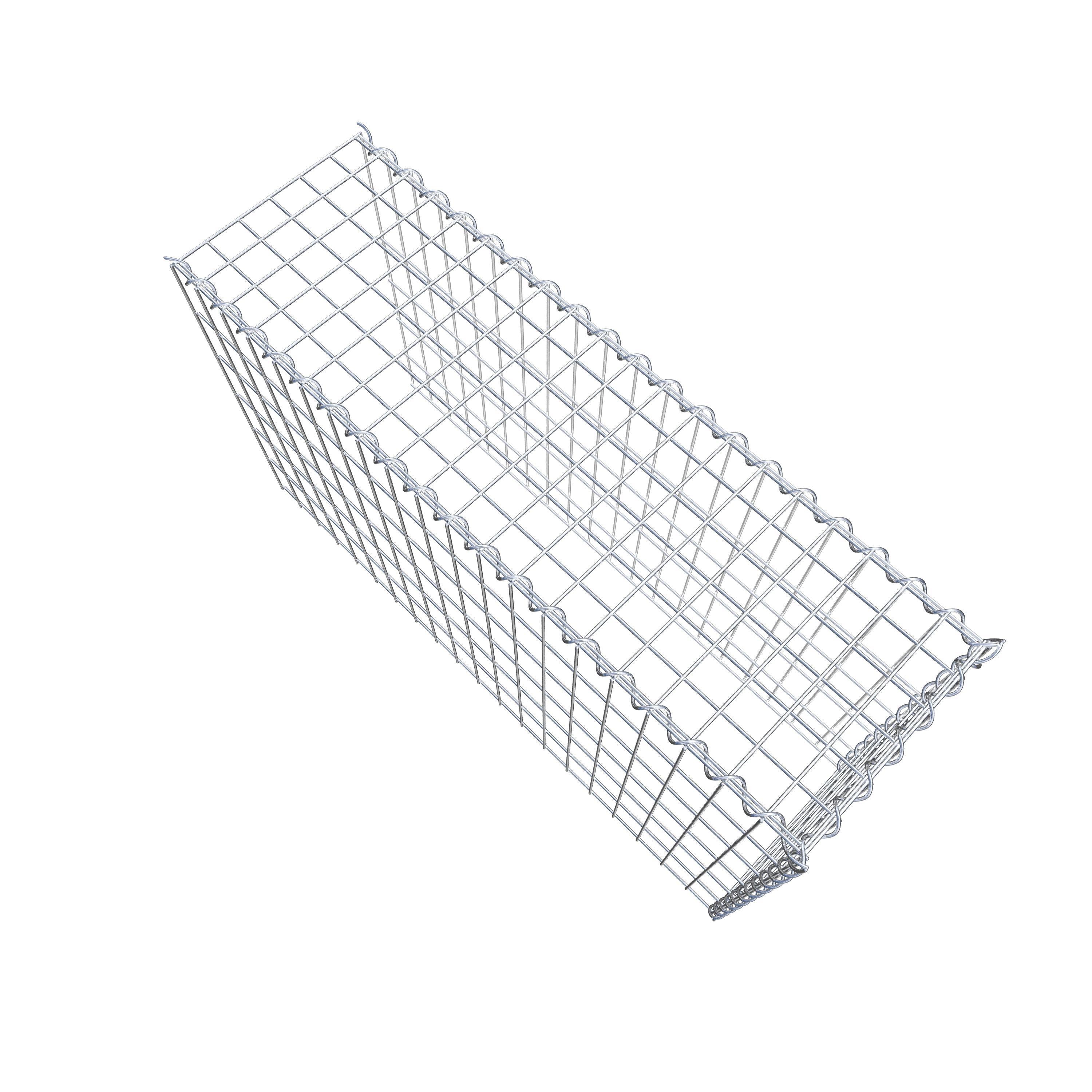 Gabion rapporté type 4 100 cm x 60 cm x 30 cm (L x H x P), mailles 5 cm x 10 cm, spirale