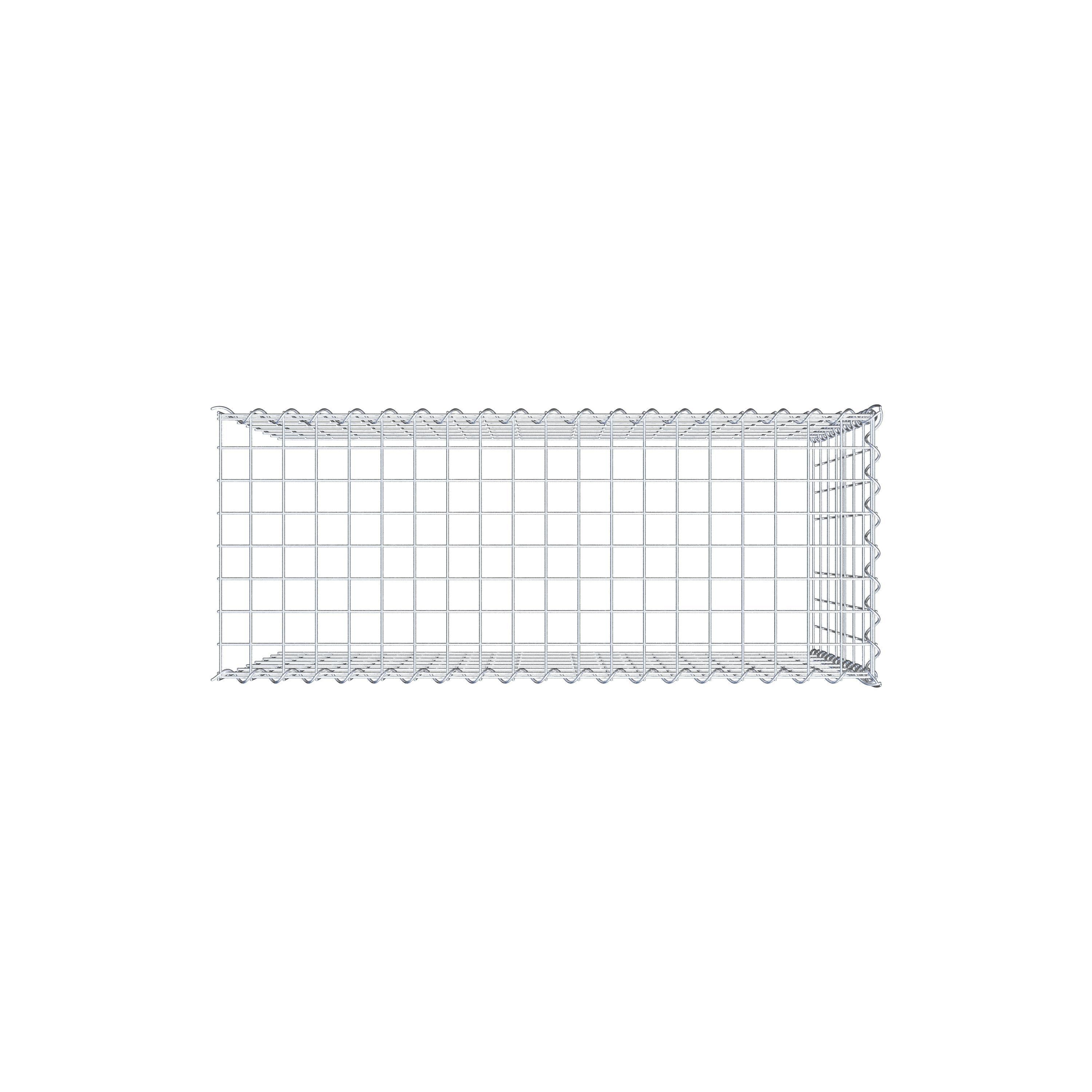 Add-on schanskorf type 4 100 cm x 70 cm x 40 cm (L x H x D), maaswijdte 5 cm x 10 cm, spiraalvormig