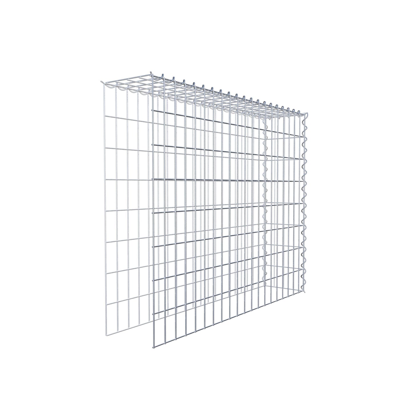 Grown-on gabion type 4 100 cm x 80 cm x 20 cm (L x H x D), mesh size 5 cm x 10 cm, spiral