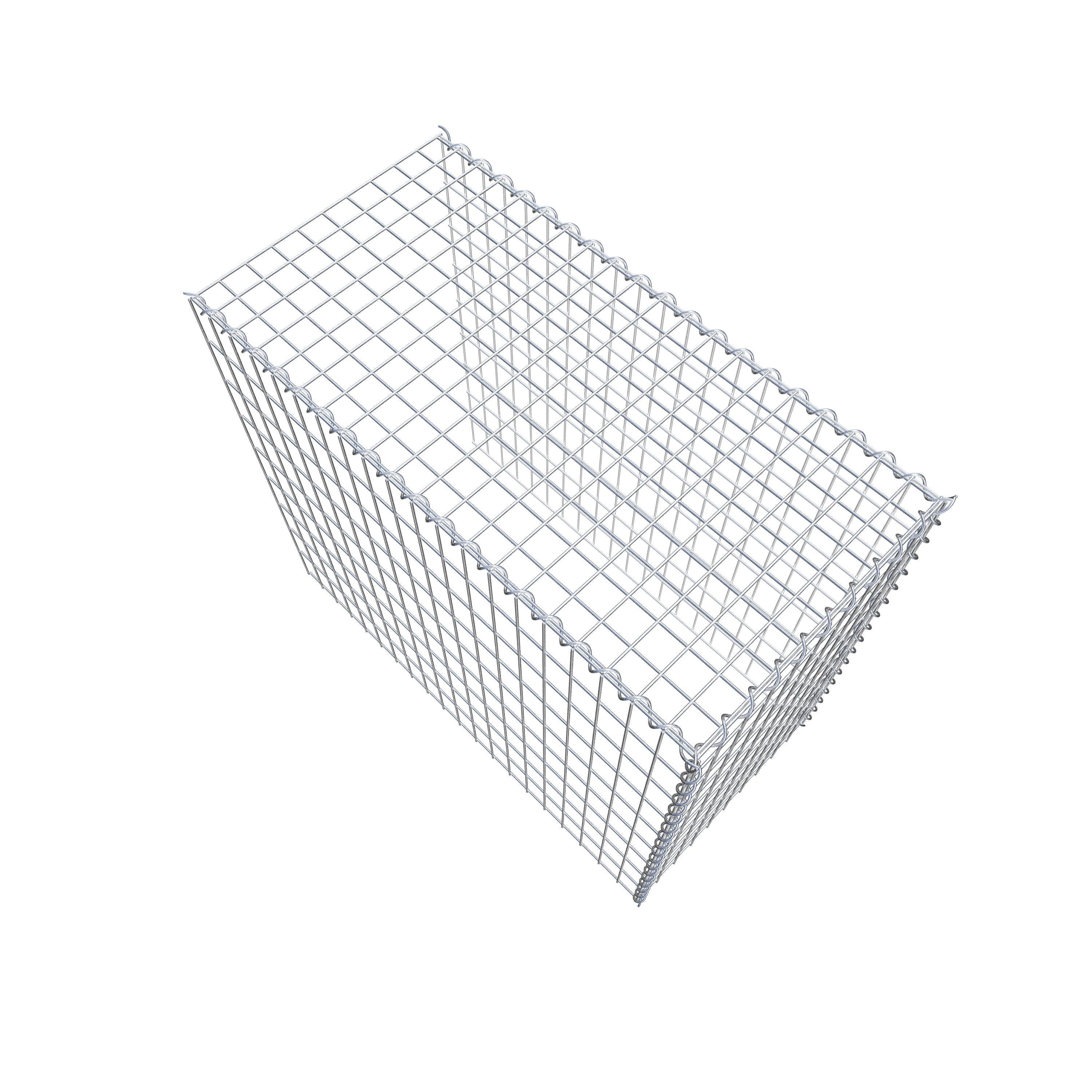 Opvokset gabion type 4 100 cm x 90 cm x 50 cm (L x H x D), maskestørrelse 5 cm x 10 cm, spiral