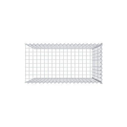 Gabion rapporté type 4 100 cm x 100 cm x 50 cm (L x H x P), mailles 5 cm x 10 cm, spirale