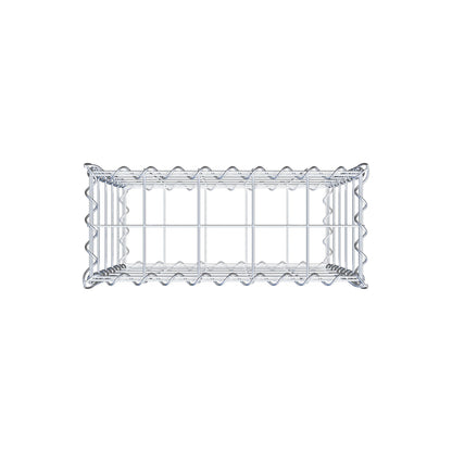 Gabion 50 cm x 50 cm x 20 cm (L x H x D), mesh size 10 cm x 10 cm, spiral