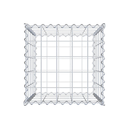 Gabione 50 cm x 50 cm x 50 cm (L x H x T), Maschenweite 10 cm x 10 cm, Spirale