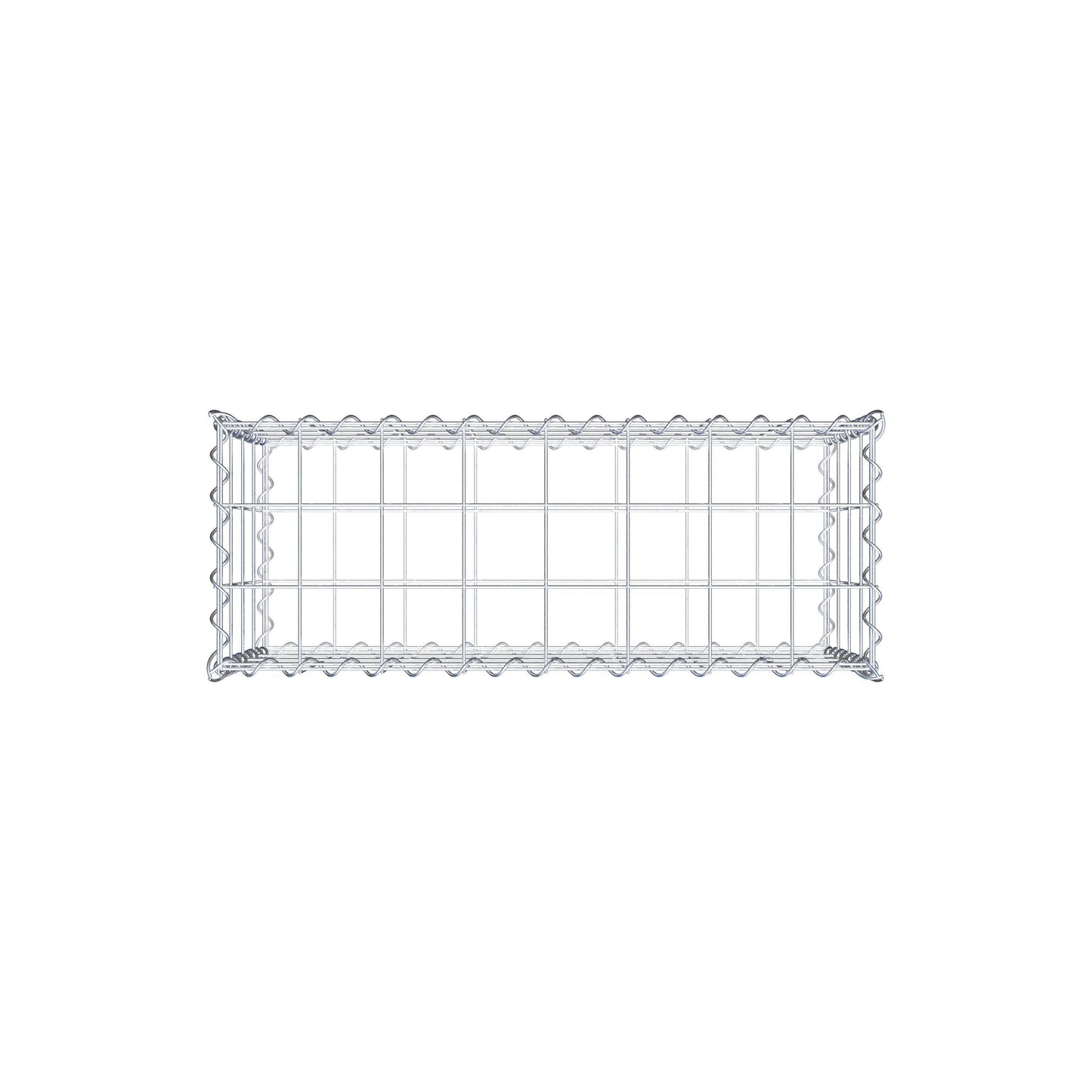 Gavión 80 cm x 40 cm x 30 cm (L x A x P), luz de malla 10 cm x 10 cm, en espiral