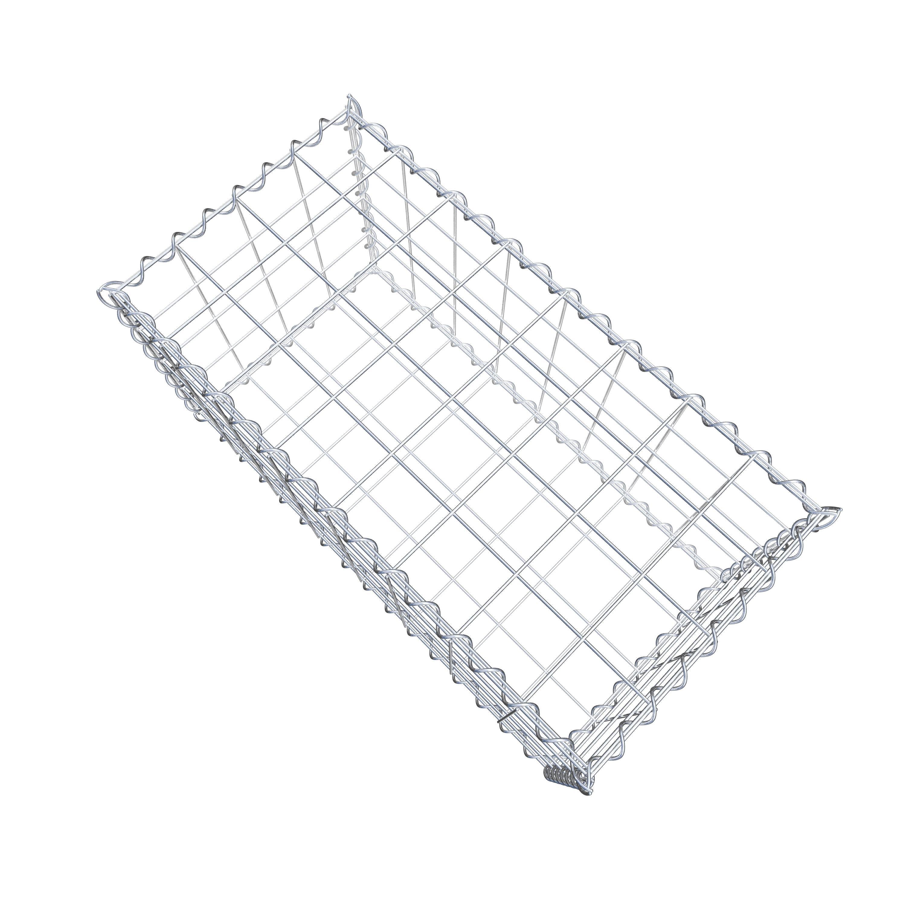 Gabion 80 cm x 40 cm x 40 cm (L x H x D), mesh size 10 cm x 10 cm, spiral