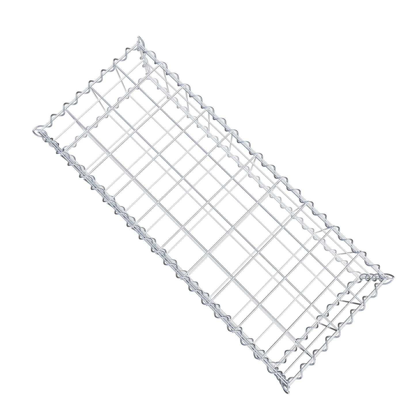 Gabion 100 cm x 20 cm x 40 cm (L x H x D), maskestørrelse 10 cm x 10 cm, spiral