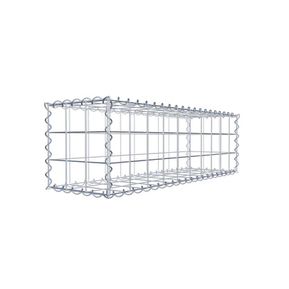 Gavión 100 cm x 30 cm x 30 cm (largo x alto x fondo), malla 10 cm x 10 cm, en espiral