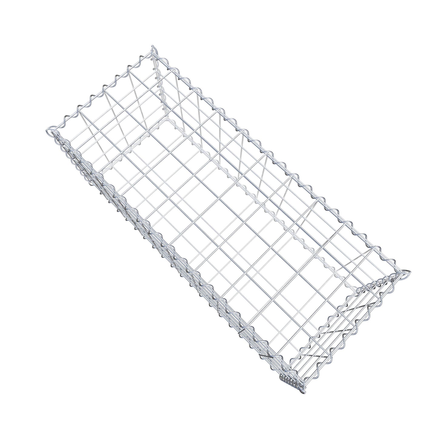 Gabion 100 cm x 40 cm x 40 cm (L x H x P), mailles 10 cm x 10 cm, spirale